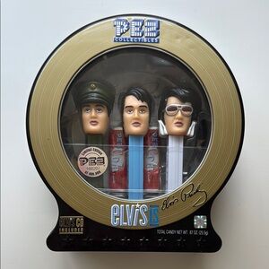 Commemorative Elvis Presley PEZ Collectibles Limited Edition Tin Giftset CD